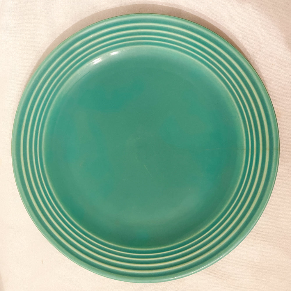 Bauer Pottery Ring Jade Dinner Plate - 1940s