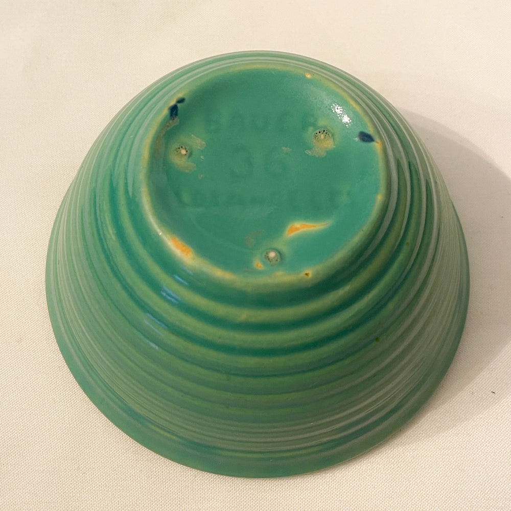 Bauer Pottery Ringware Jade Small Mixing Bowl - 1940s