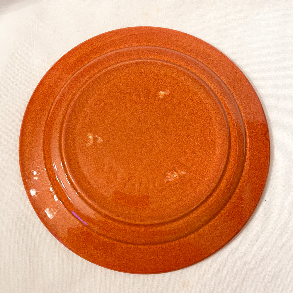 Bauer Pottery Ring Papaya Dinner Plate - 1940s