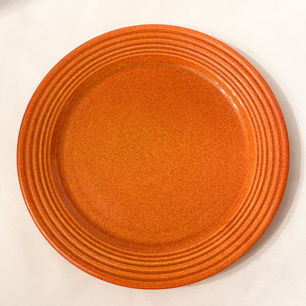 Bauer Pottery Ring Papaya Dinner Plate - 1940s