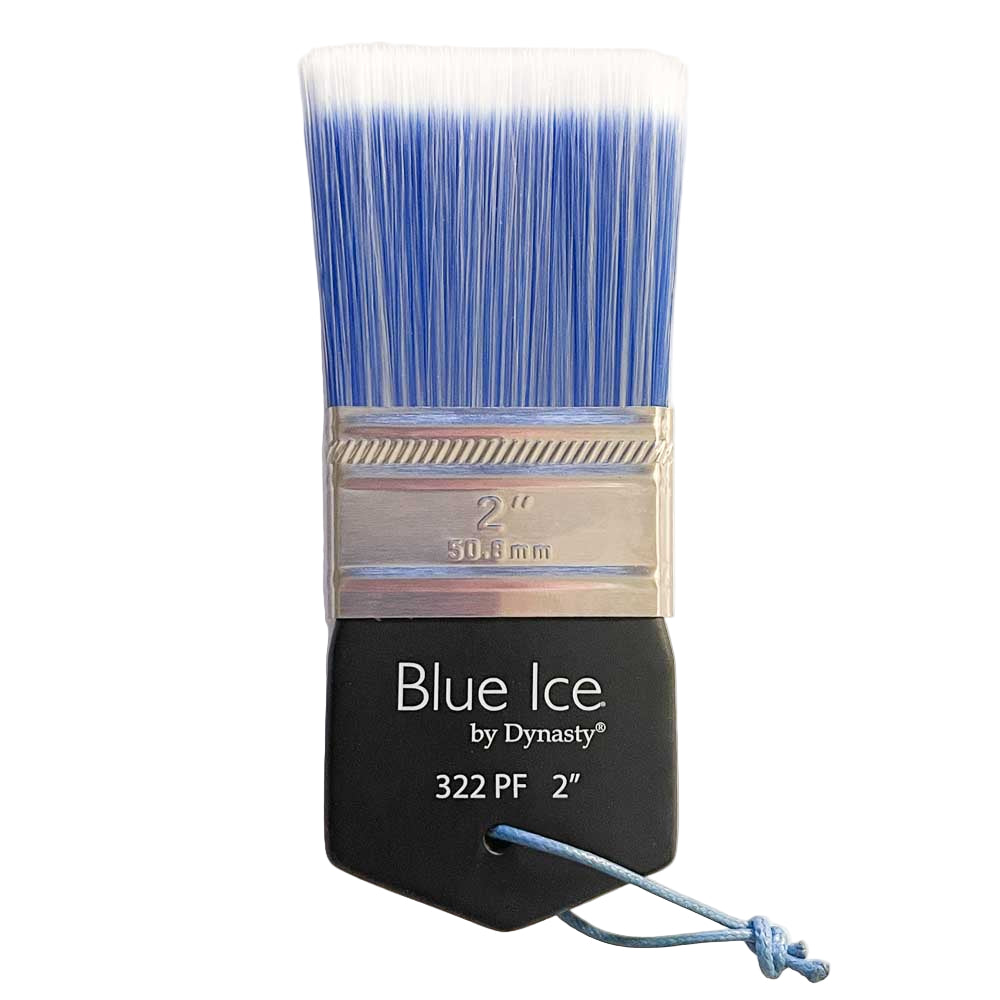 Blue Ice Wax and Chalk Palmer Flat Brush Size 2" - Dynasty