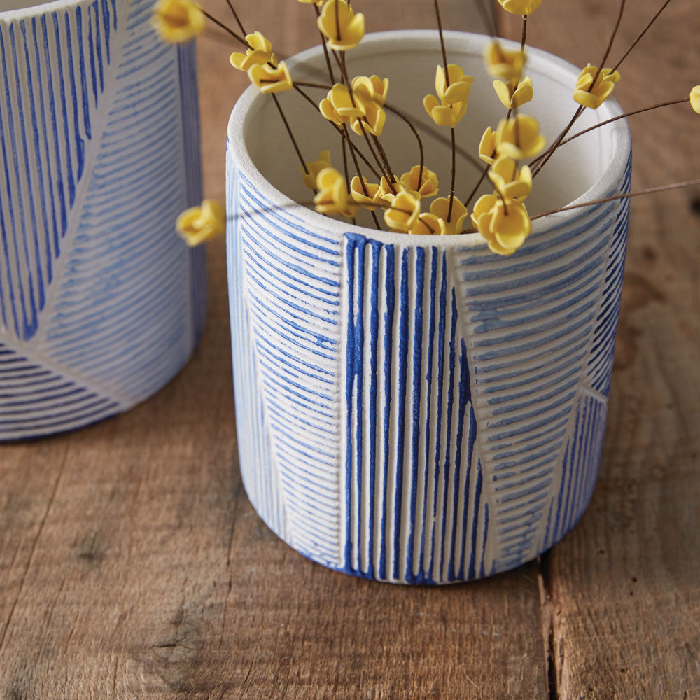 Blue Lagoon Pots - Set of 2