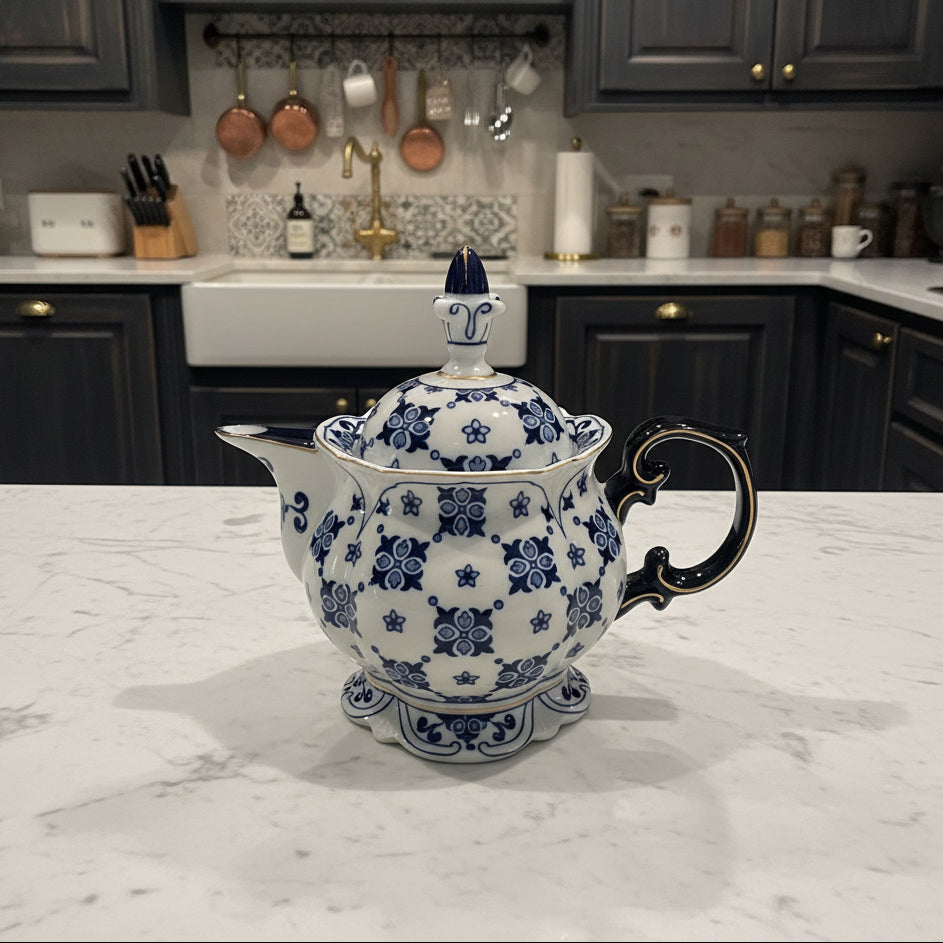 1990s Bombay Co Sommerhill Porcelain Teapot