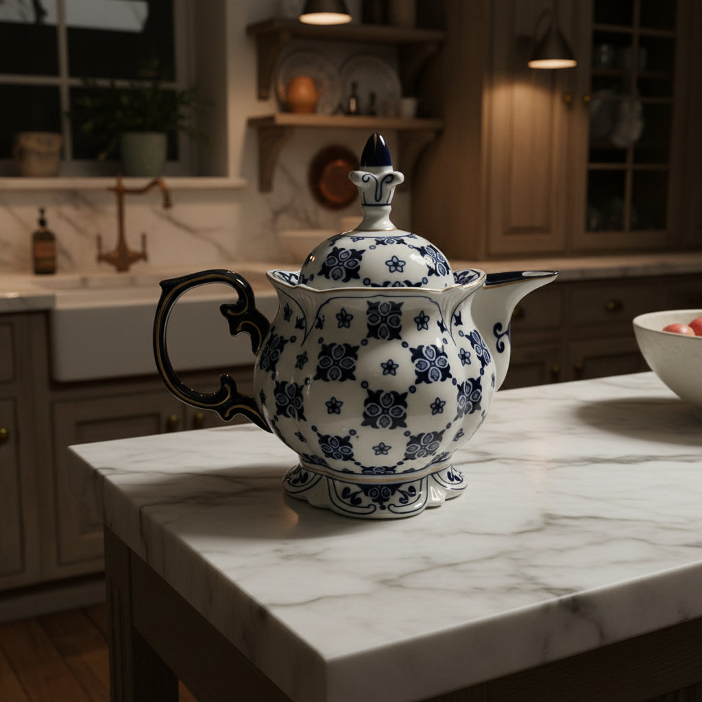 1990s Bombay Co Sommerhill Porcelain Teapot