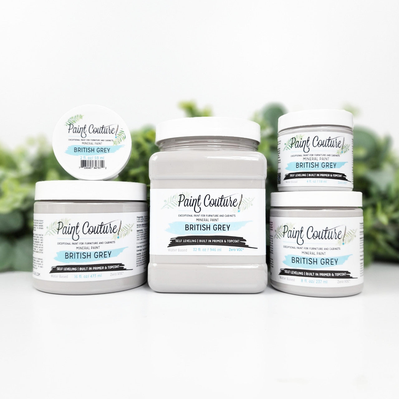 British Grey Acrylic Mineral Paint - Paint Couture