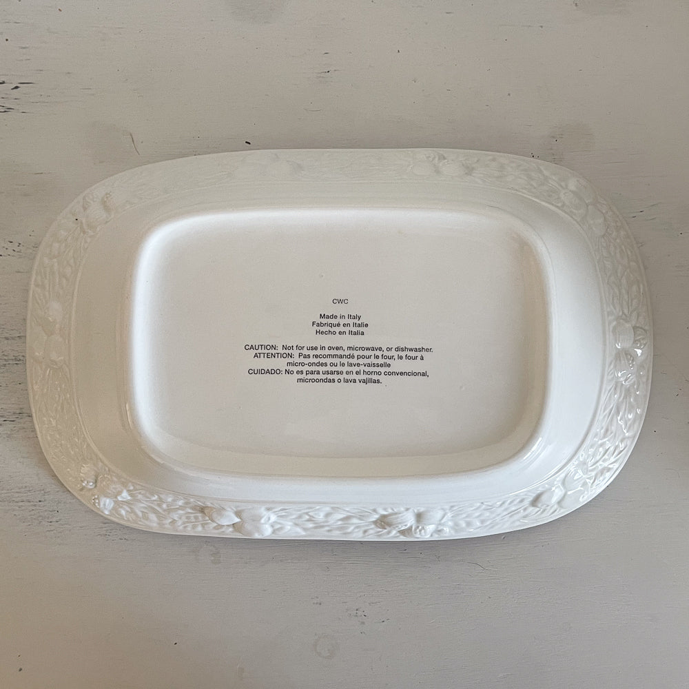 CWC Embossed Oblong Dish Italy