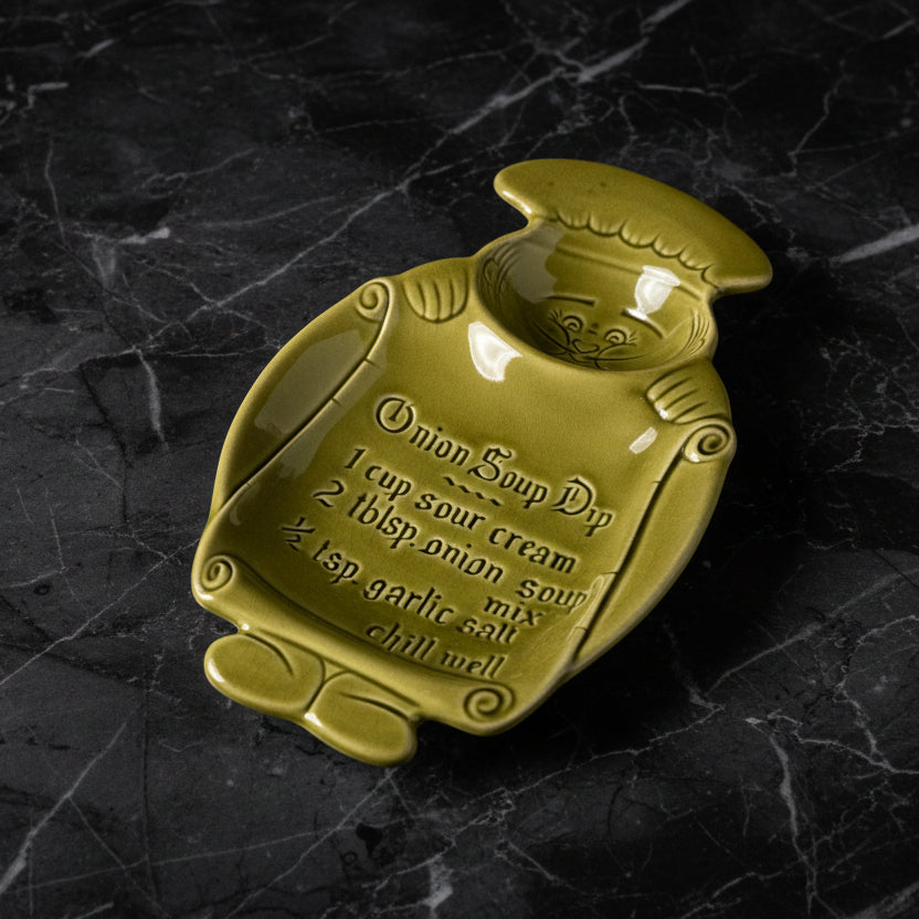 1970s California Pottery Chip & Dip Serving Dish