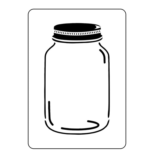 Canning Jar Stencil by JRV