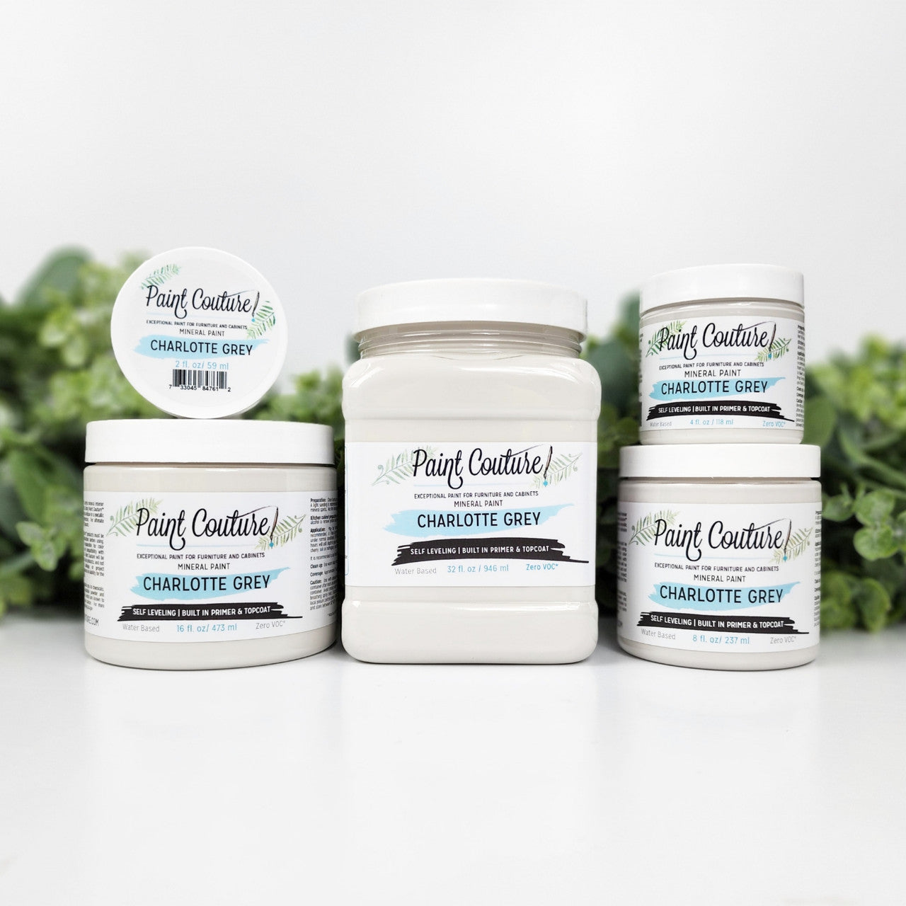 Charlotte Grey Acrylic Mineral Paint - Paint Couture