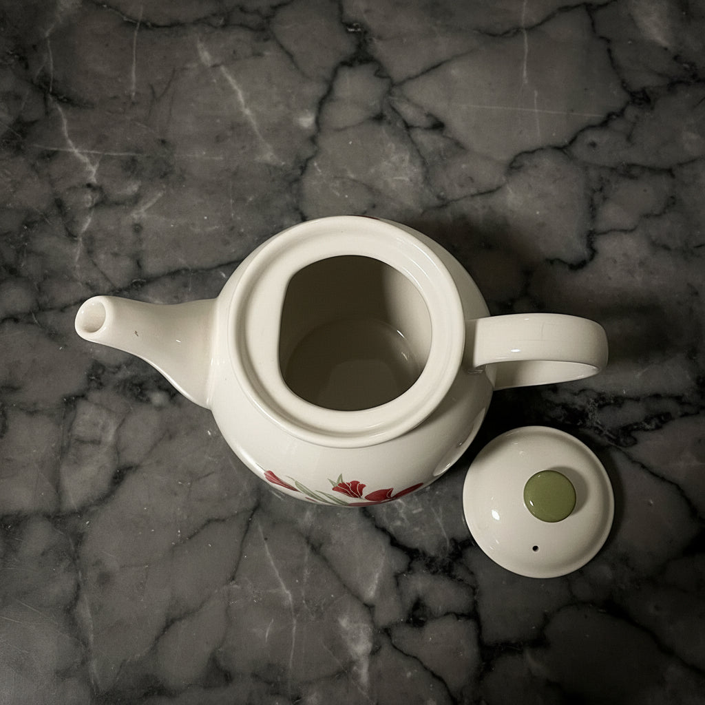 2000 Corelle Pacific Bloom Stoneware Teapot
