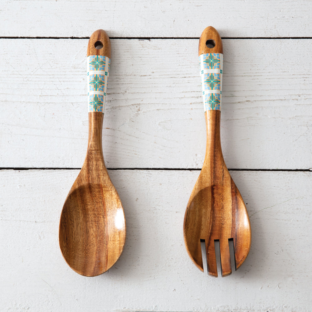 Coriander Salad Server Set