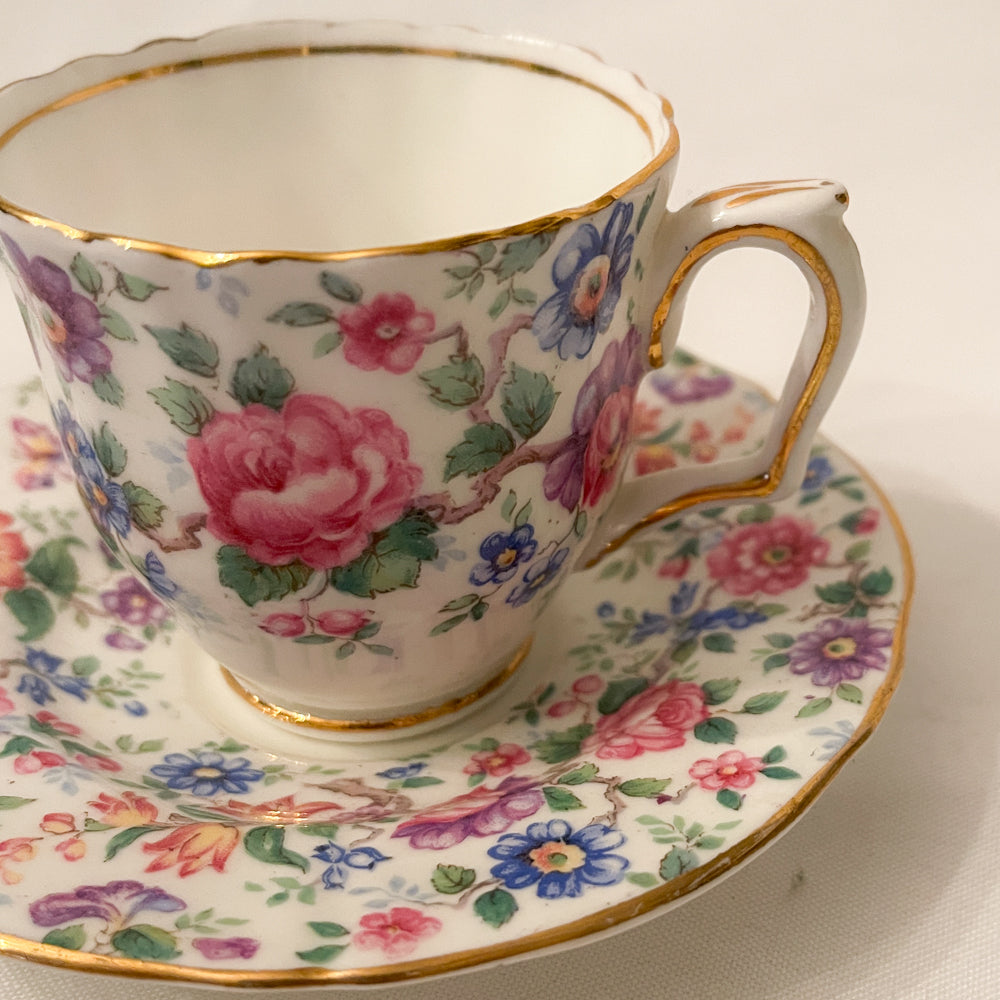 Staffordshire Springtime Tea Set - Crown China England