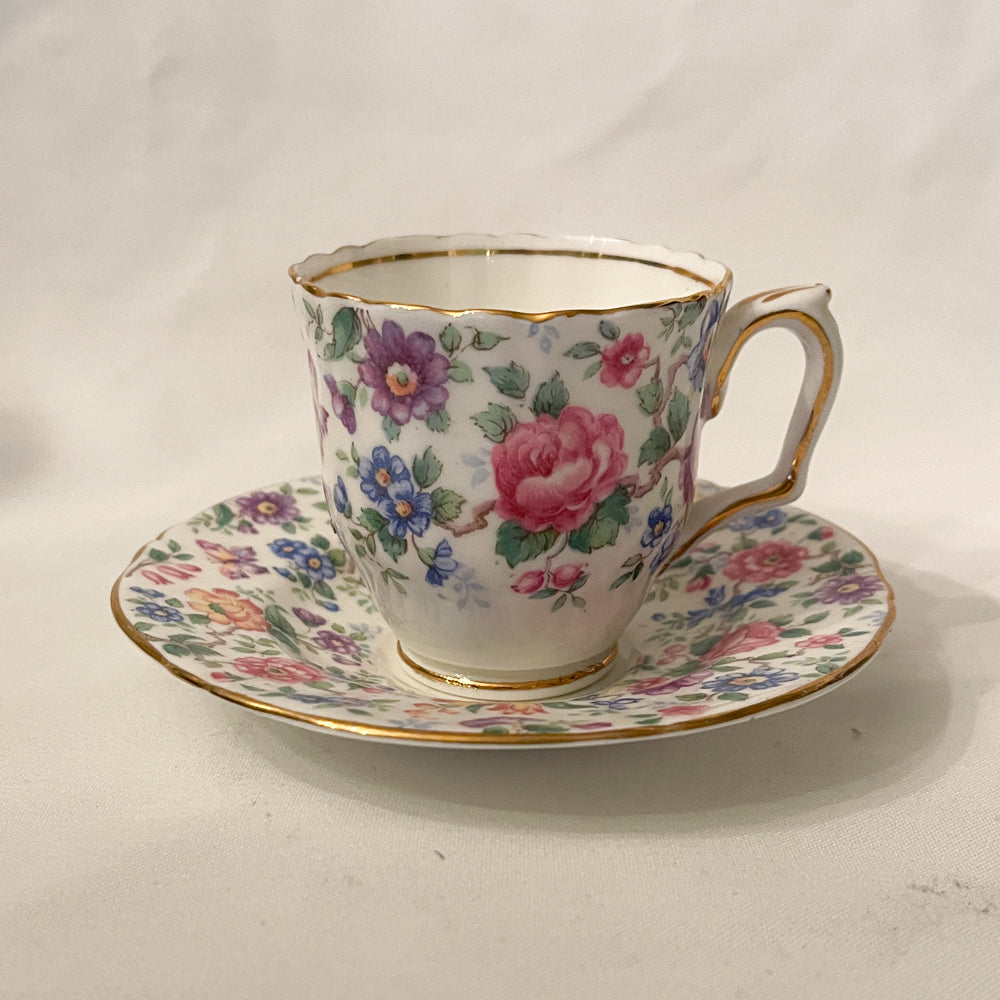 Staffordshire Springtime Tea Set - Crown China England