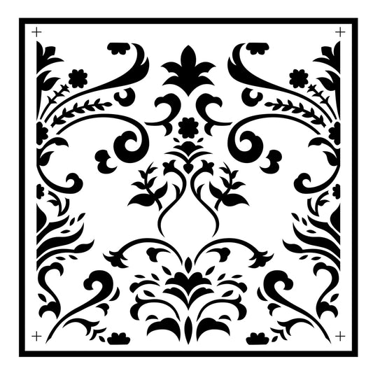 Damask Tile Stencil by Jami Ray Vintage
