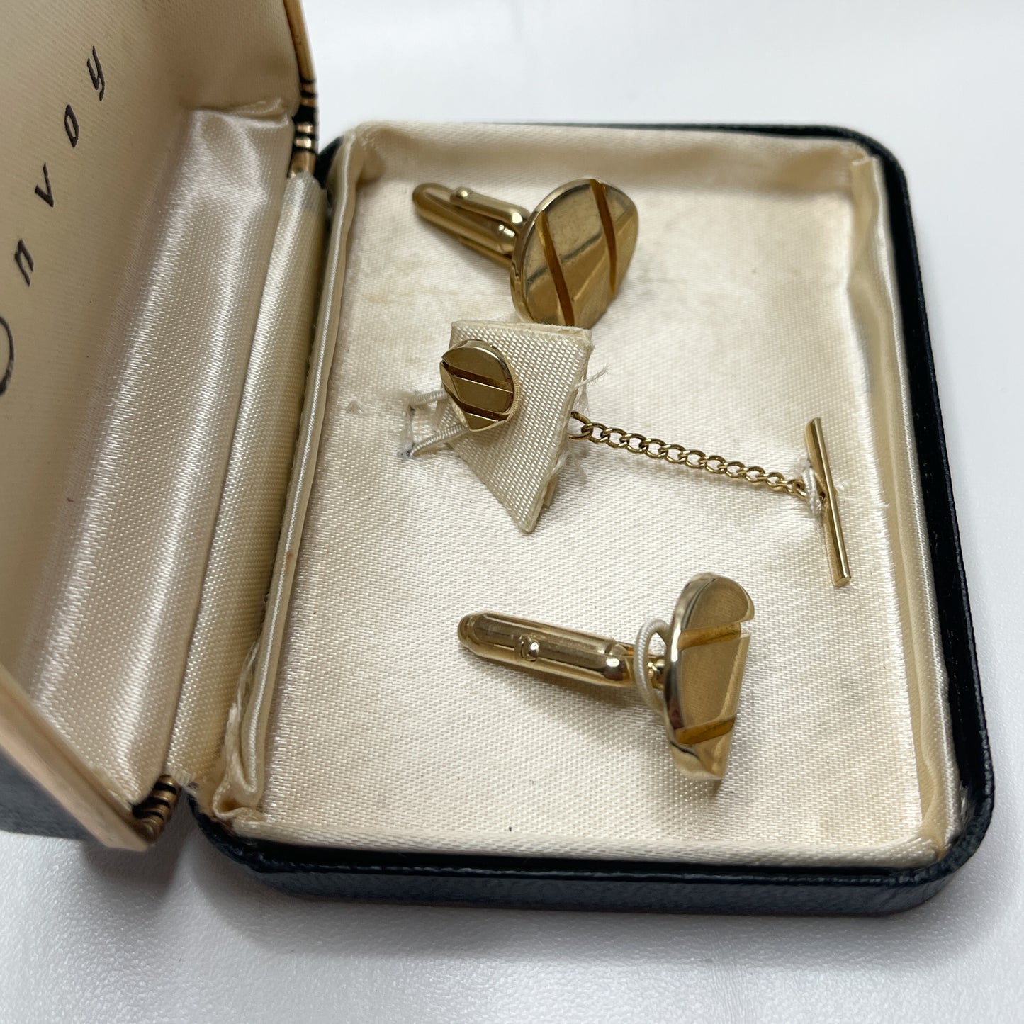 Envoy Cufflinks & Tie Tack Set - 1960s