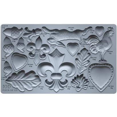 IOD FLEUR DE LIS Decor Mould by Iron Orchid Designs