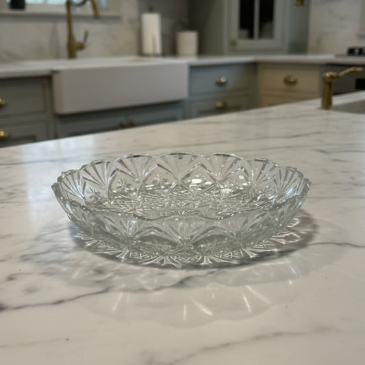 1980s FNG Pressed Glass Bowl