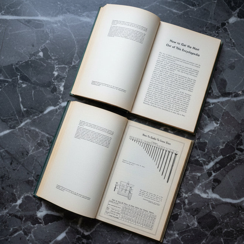 1960 Audels Family Do-It-Yourself Encyclopedias Volume 1 & 2