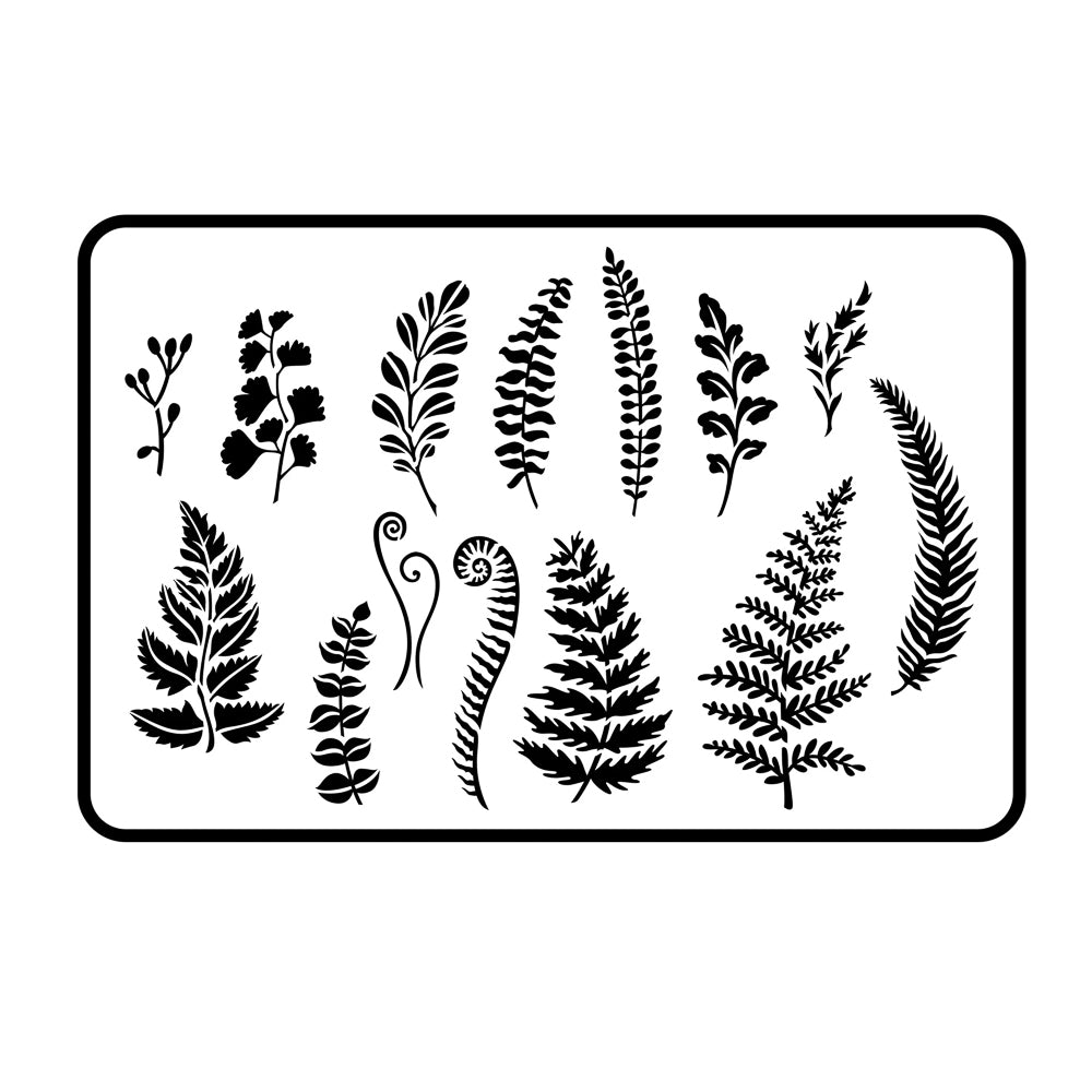 Ferns and Greenery Stencil by Jami Ray Vintage