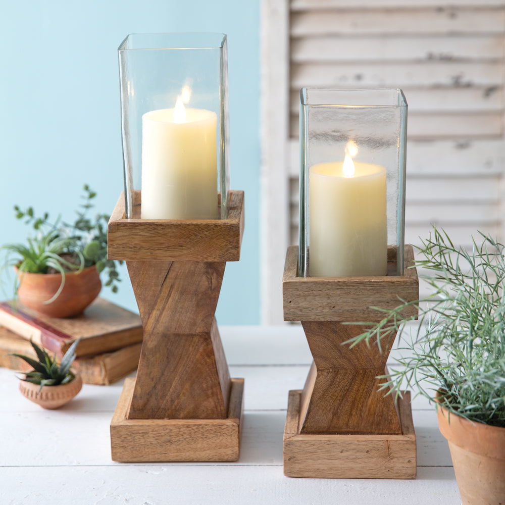 Finnigan Pillar Candle Holders - Set of 2