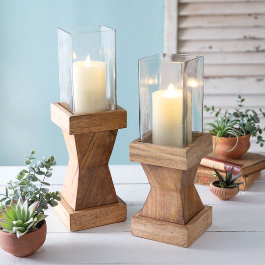 Finnigan Pillar Candle Holders - Set of 2