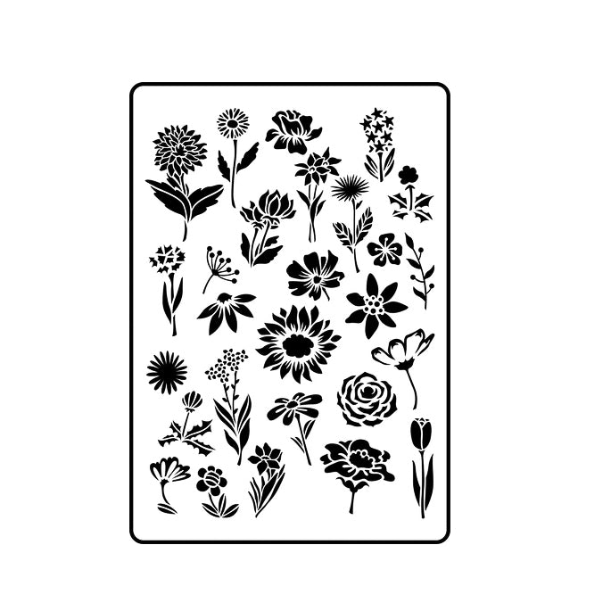 Flower Garden Stencil by Jami Ray Vintage