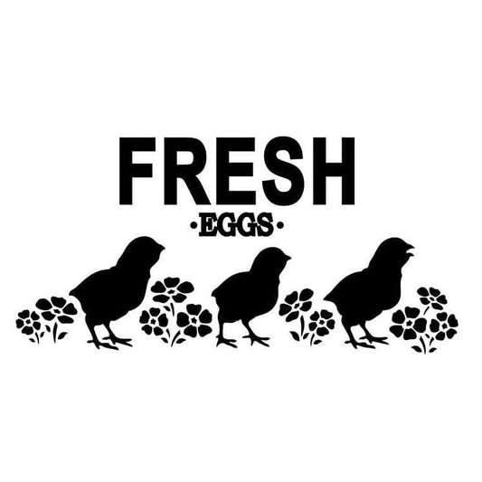 Fresh Eggs Stencil by Jami Ray Vintage