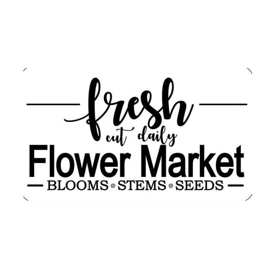 Fresh Flower Market Stencil by Jami Ray Vintage