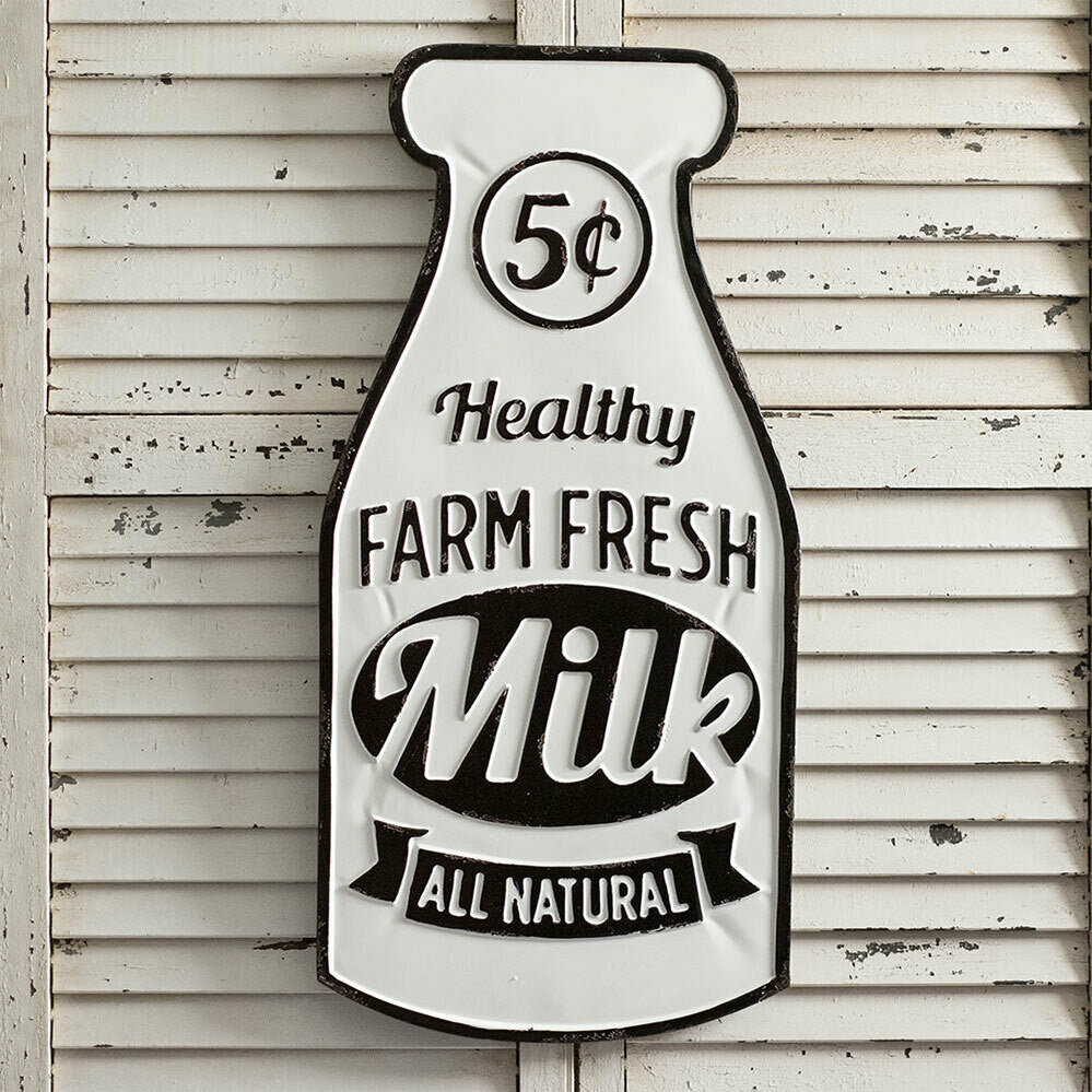 Farm Fresh Milk Sign by CTW Home Collection