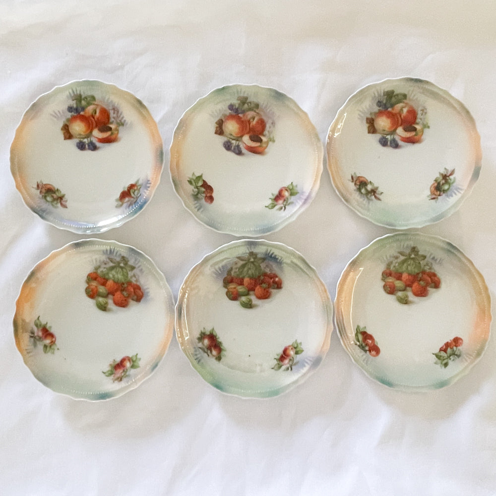 Small Fruit Plates Germany - Set of 6