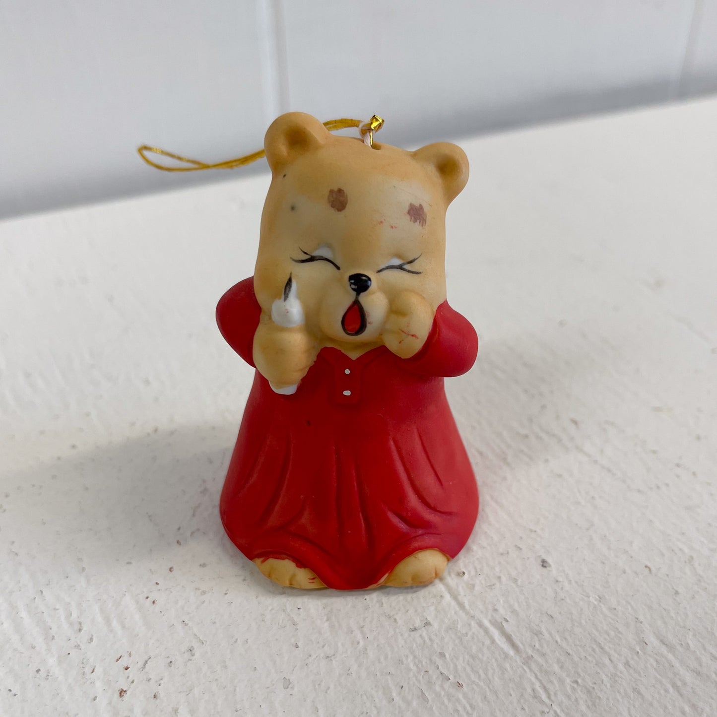 Sleepy Bear Bell Ornament by Giftco