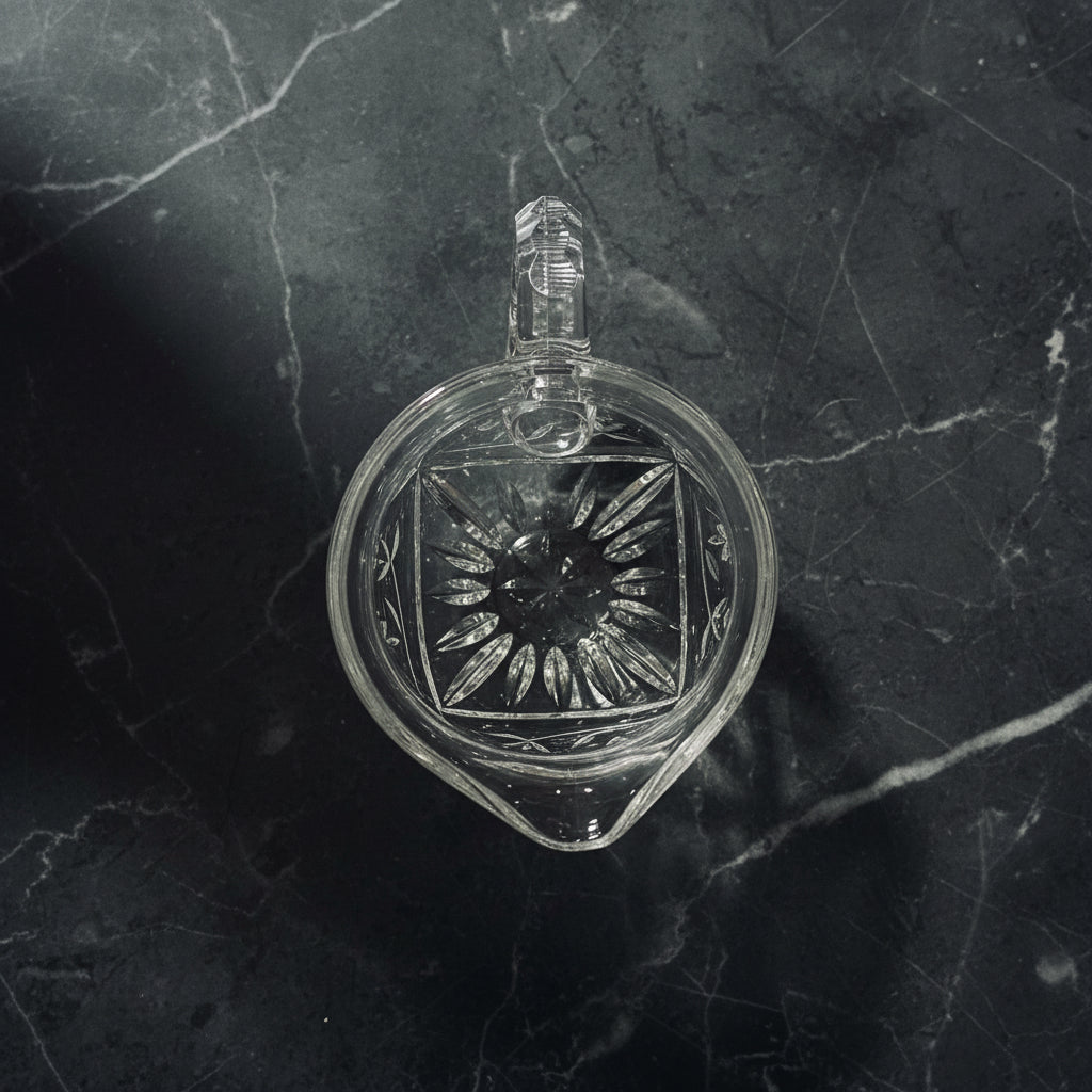 1990s Gorham Crystal Victorias Garden Creamer