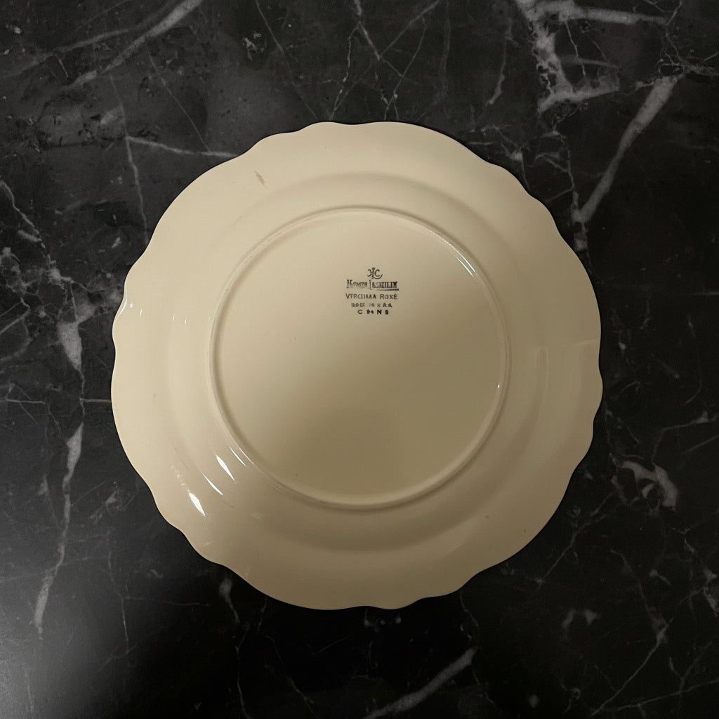 1960s Homer Laughlin Silver Rose Patrician Salad Plate