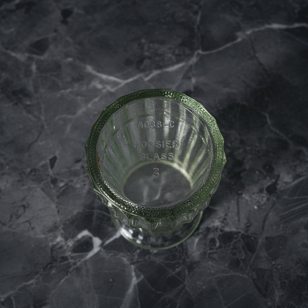 1960s Hoosier Glass Ribbed Vase #4088-C