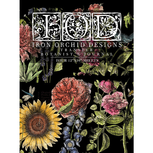 IOD Botanist's Journal Decor Transfer - Iron Orchid Designs