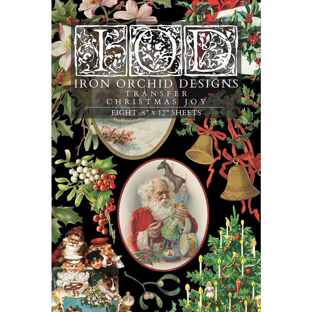 IOD Christmas Joy Decor Transfer - Iron Orchid Designs | Limited Edition