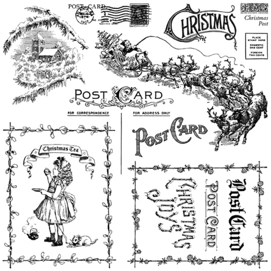 IOD Christmas Post Stamp - Iron Orchid Designs | Limited Edition