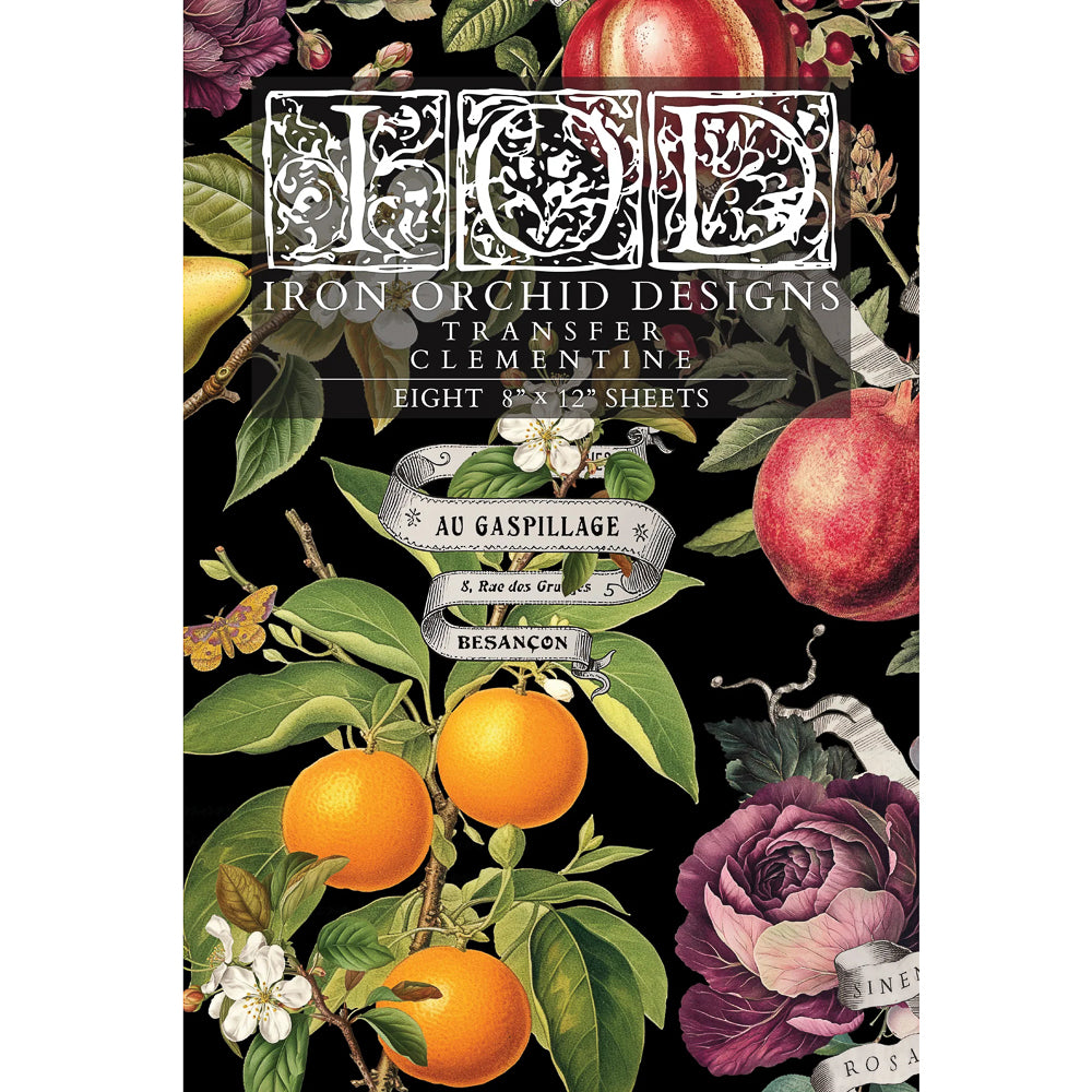 IOD Clementine Decor Transfer - Iron Orchid Designs | Limited Edition