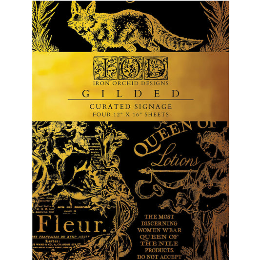 IOD Curated Signage Gilded Transfer - Iron Orchid Designs