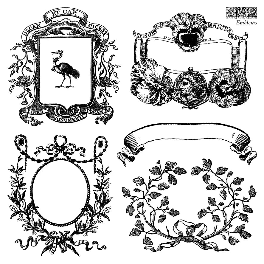 IOD Emblems Decor Stamp - Iron Orchid Designs
