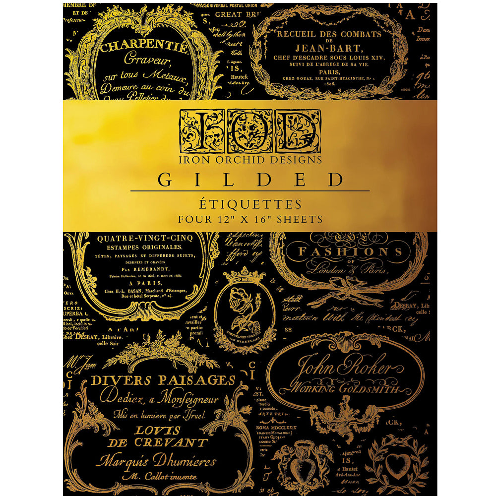 IOD Etiquettes Foil Transfer - Iron Orchid Designs