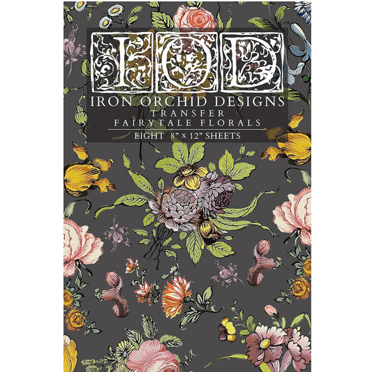 IOD Fairytale Florals Decor Transfer - Iron Orchid Designs
