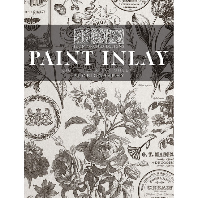 IOD Floriography Paint Inlay - Iron Orchid Designs