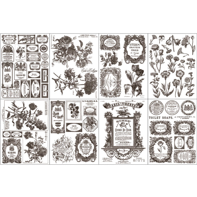 IOD Floriography Paint Inlay - Iron Orchid Designs