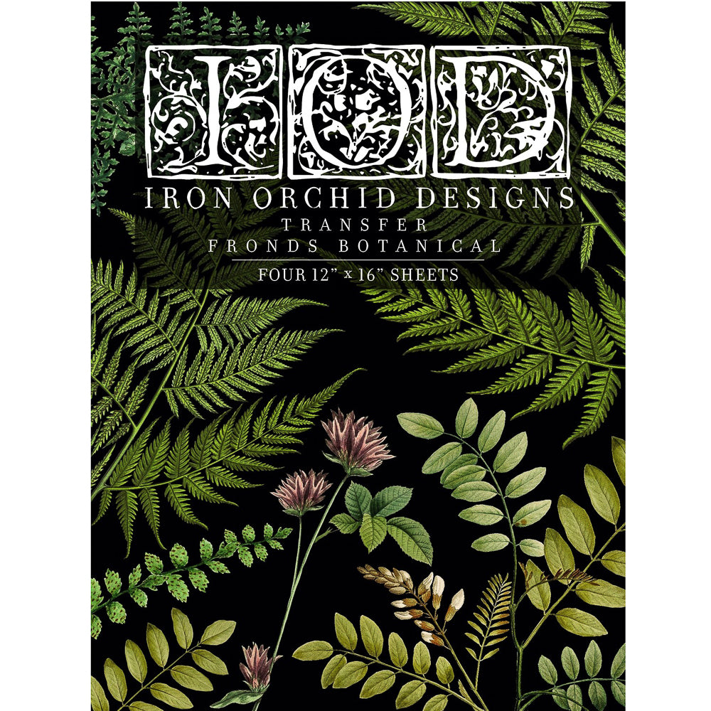 IOD Fronds Botanical Decor Transfer - Iron Orchid Designs