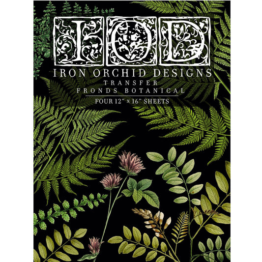 IOD Fronds Botanical Decor Transfer - Iron Orchid Designs