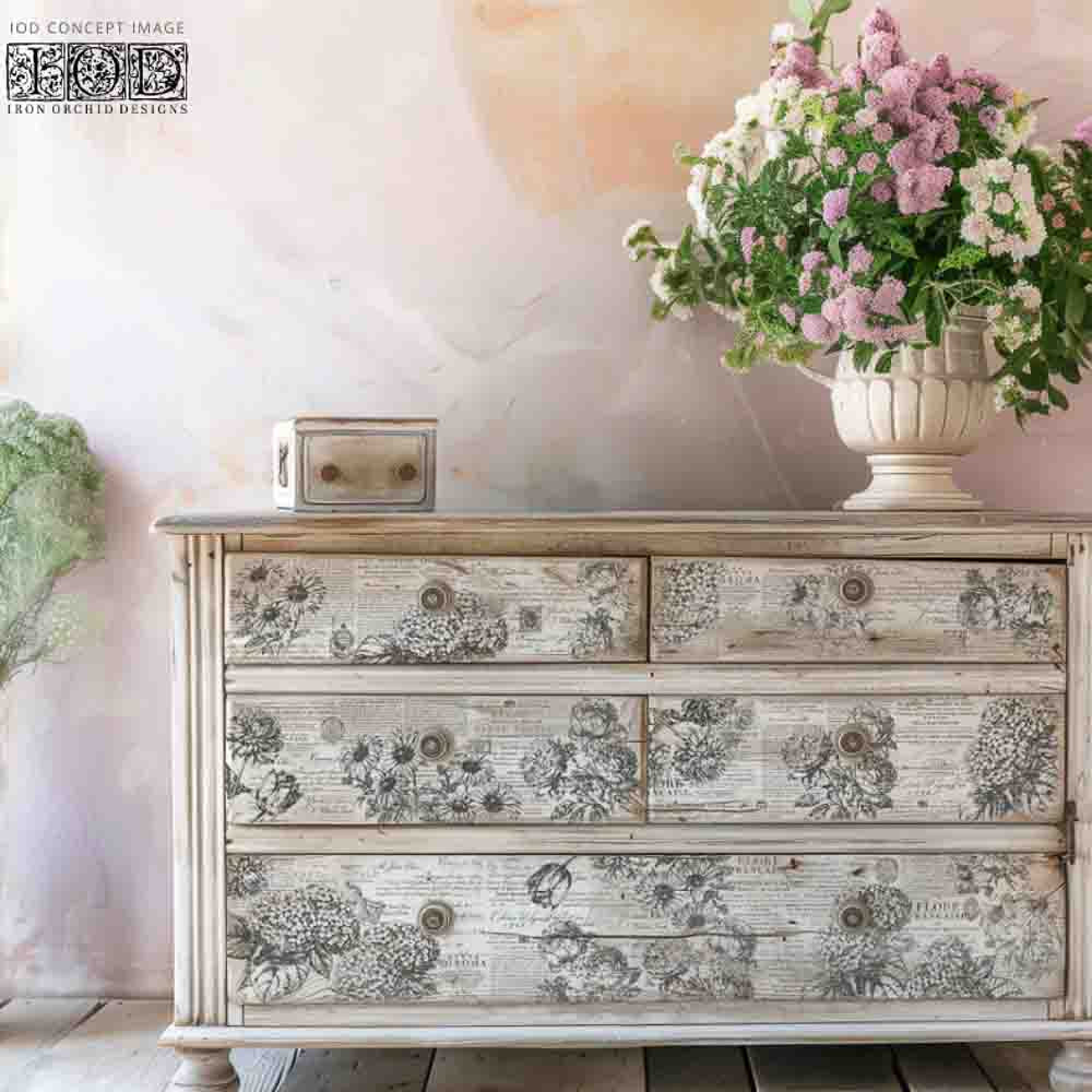 IOD Garden Bouquet Decor Stamp - Iron Orchid Designs