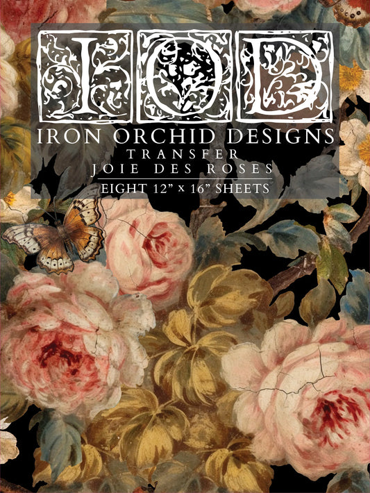 IOD JOIE DES ROSES Decor Transfer Iron Orchid Designs