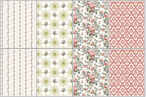 IOD LATTICE ROSE PAINT INLAY by Iron Orchid Designs