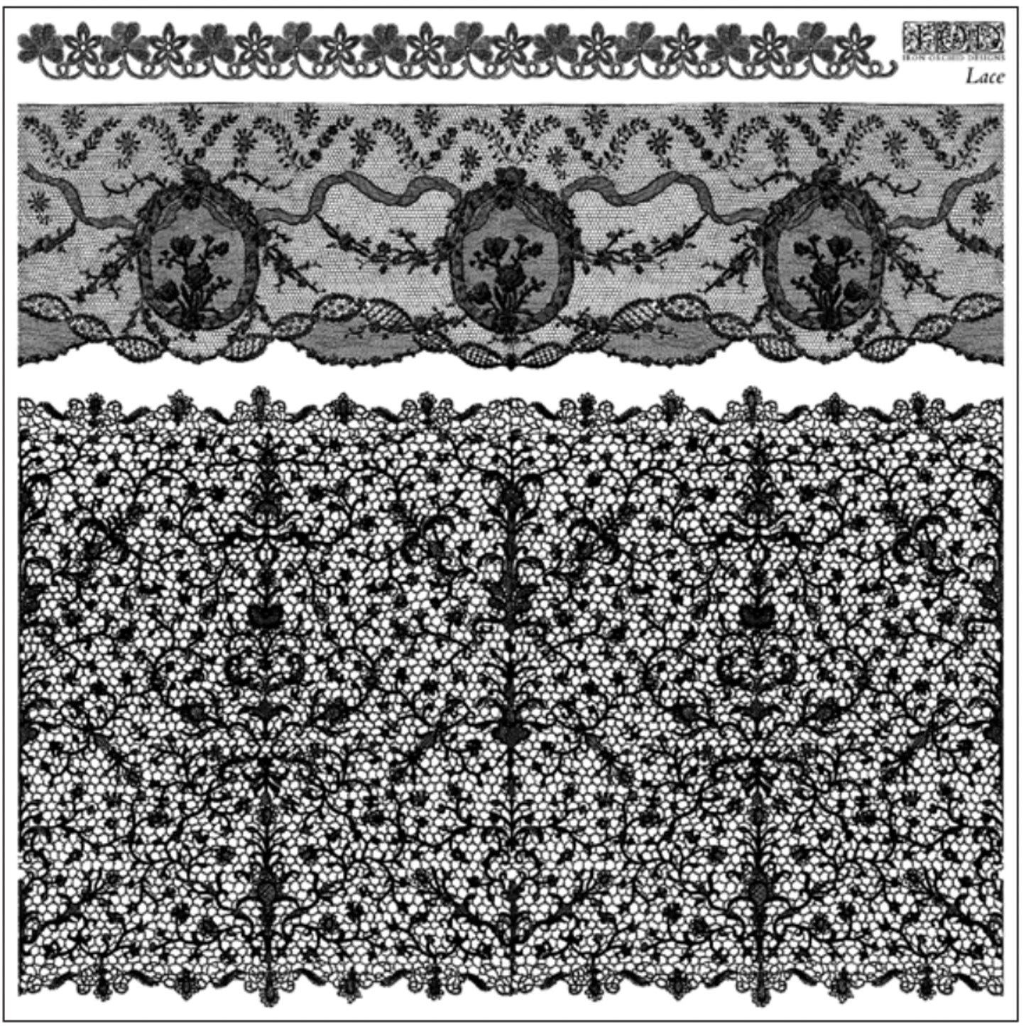 IOD Lace Decor Stamp - Iron Orchid Designs